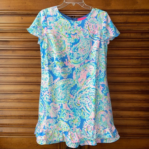 LILLY PULITZER MASEY ROMPER MULTI DREAM TEAM - Picture 14 of 16